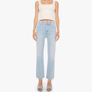 MOTHER Light Blue Straight Leg Jeans